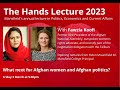 2023 Hands Lecture: Fawzia Koofi on What Next for Afghan Women