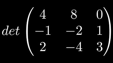 Learn How to Find the Determinant of a 3x3 Matrix when One Column is a Multiple of Another