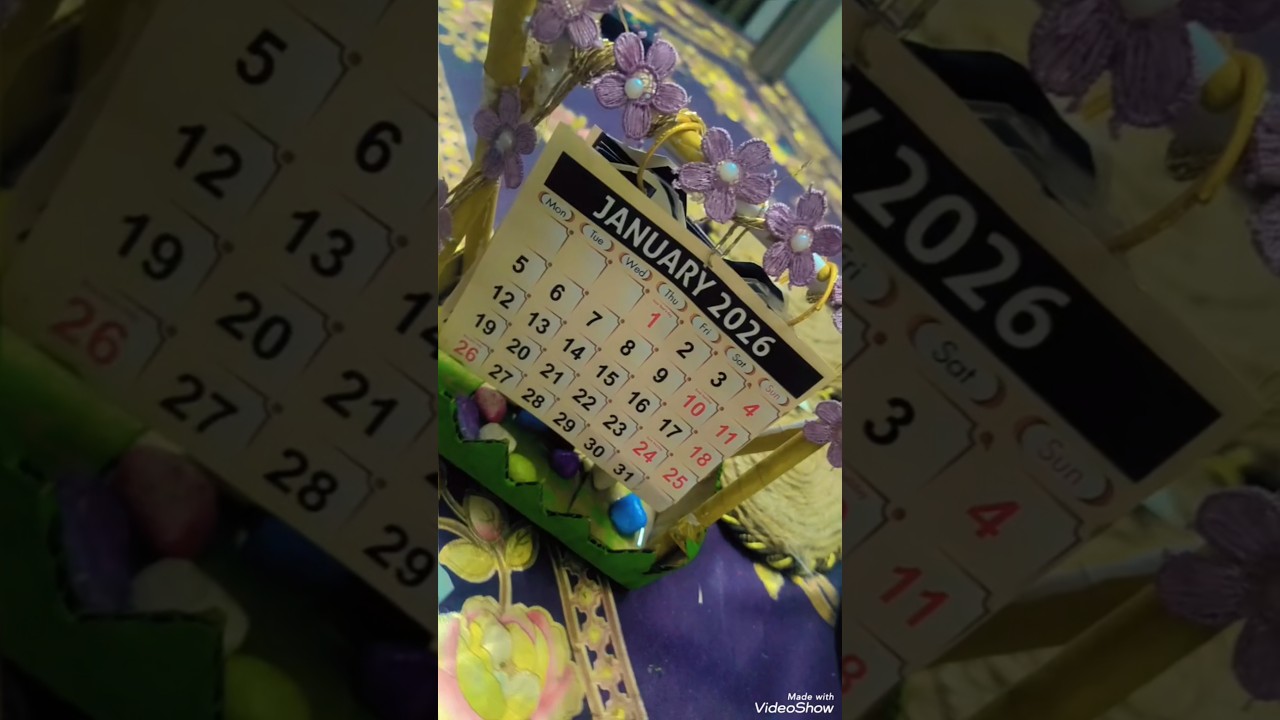 How to make New year  desk calendar 📆|Diy New year calendar 2026