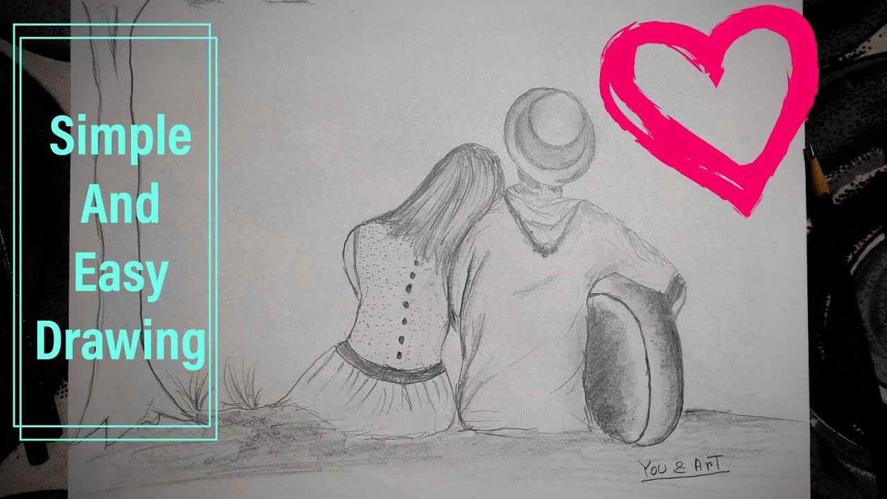 Featured image of post Easy Cute Love Drawings In Pencil : The easiest way to begin a pencil drawing is to completely trust your photoshop software.