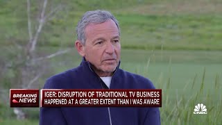 Disney CEO Bob Iger on linear TV: Disruptive forces are greater than I thought