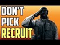 What It's Like to be a Recruit Main - Rainbow Six Siege