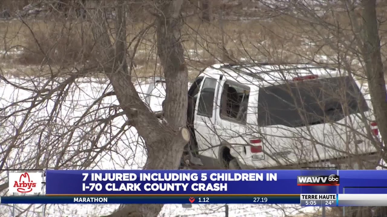 7 injured including 5 children in I-70 Clark County crash - YouTube