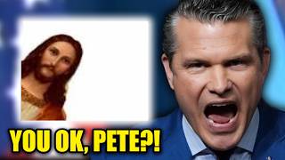 Hegseth FLIPS OUT And Invokes JESUS While Questioned About War Crimes