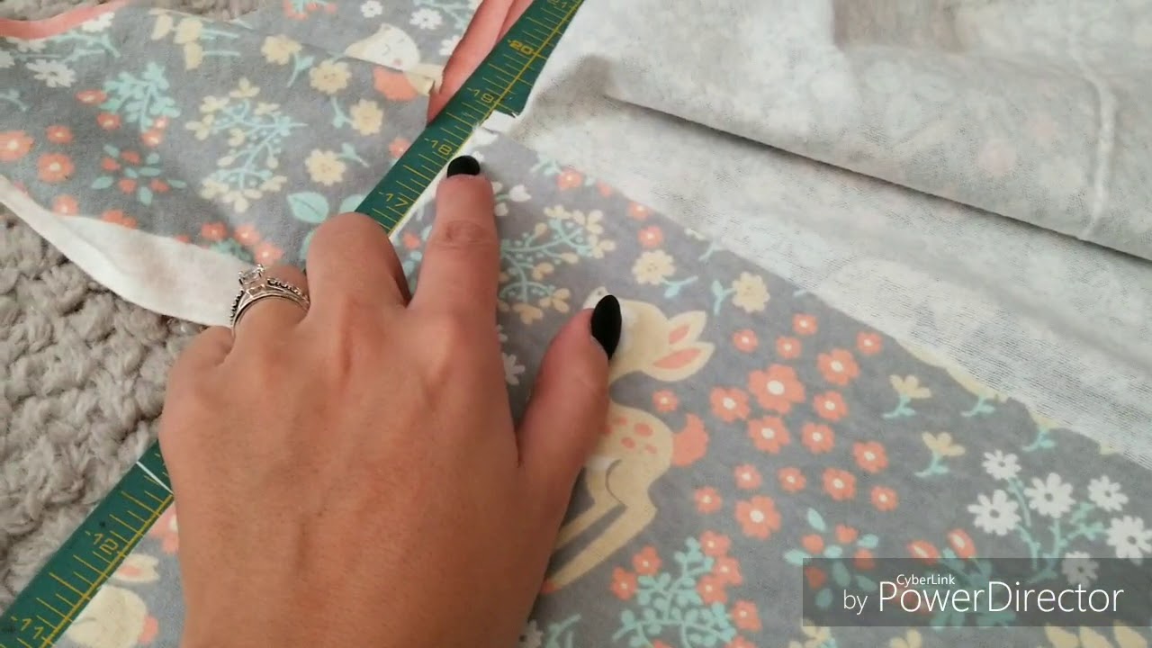 Quick and easy burp rags flannel