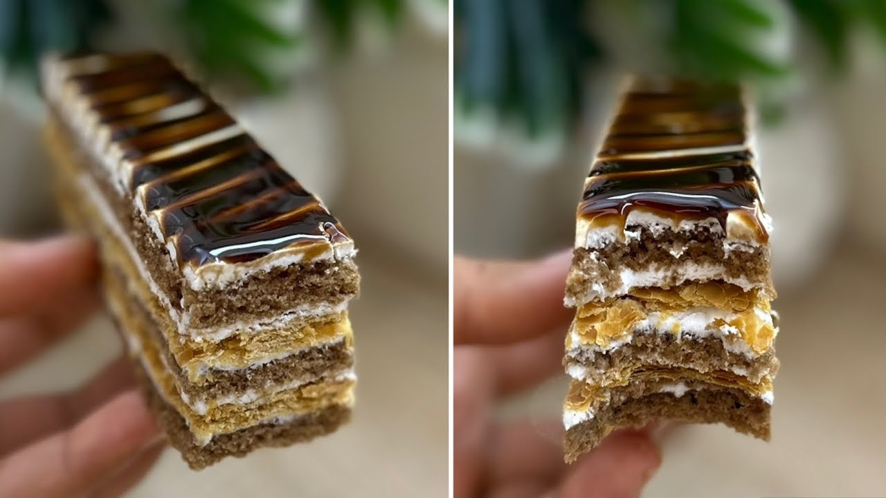 طرونش باتيسري Pavé بالعجين المورق و البيسكوي 🍫قرمشة و طراوة و بنة لا تقاوم .