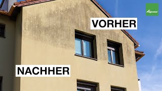 Fassadenreinigung Schmutzige Hauswand Reinigen Ohne Neuanstrich Anbringen Zu Mussen Youtube