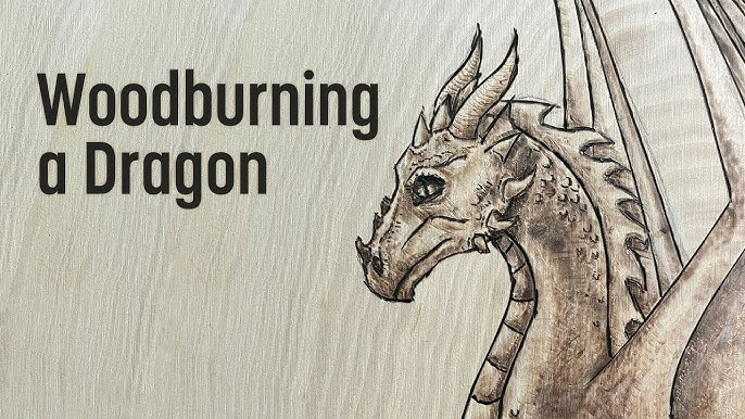 First Time Woodburning | Dragon Pyrography - YouTube first-time-woodburning-dragon-pyrography-youtube