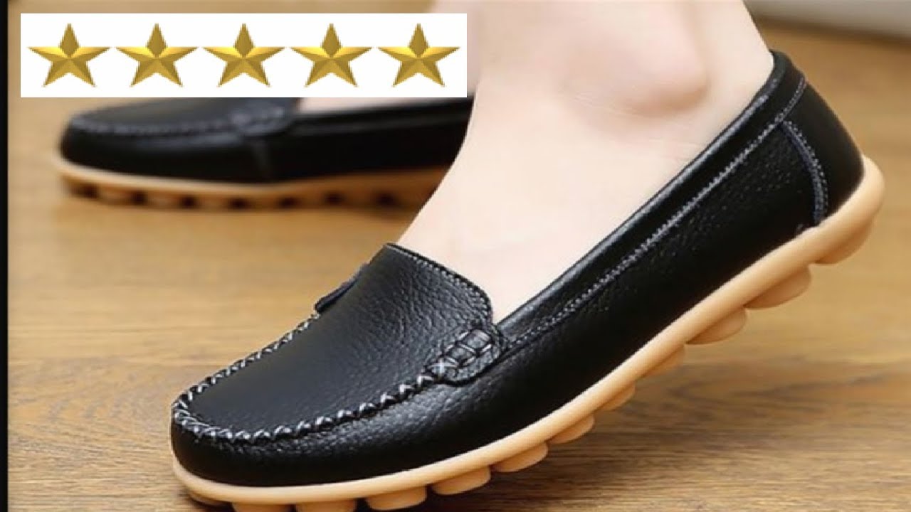 LOSTISY Women Pure Color Boat Single Shoe Slip On Casual Soft Sole Flat Loafers 