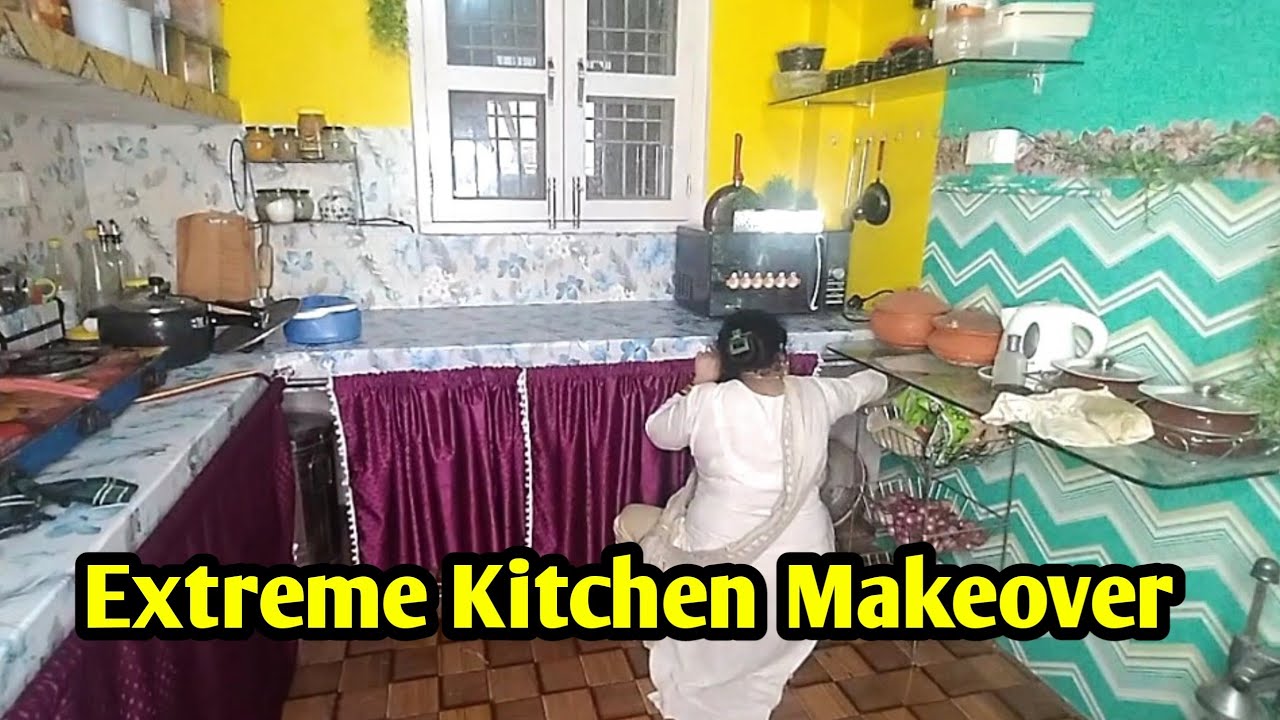 Kitchen Makeover ( Part 2 ) छोटी छोटी चीजें इकट्ठा करके हो गया Kitchen Makeover 