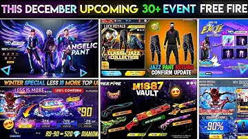 💥December Upcoming Events In Free Fire |💯 New Event Free Rewards 🥵| Free Fire New Event Telugu