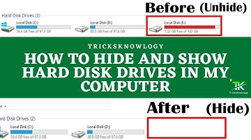 How To Hide And Show Hard Disk Drives In My Computer | Computer Tips