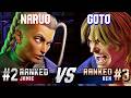 SF6 ▰ NARUO (#2 Ranked Jamie) vs GOTO (#3 Ranked Ken) ▰ High Level Gameplay
