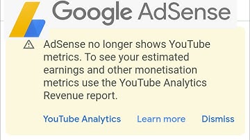 AdSense no longer shows YouTube metrics: problems || AdSense performance data not show how to solve