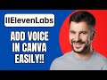 How to Add ElevenLabs Voice in Canva | Design Voiceover 2025