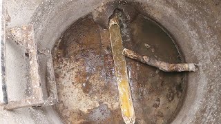 DRAIN CLEANING VIDEO  Septic tank pump jammed  Drain Pros Ep. 57