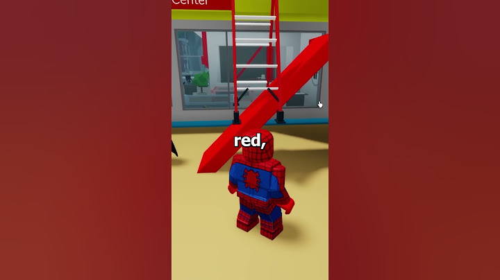 Roblox, But SPIDERMAN Can't Touch The Color Red