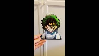 Izuku Midoriya Anime 3D Motion Sticker Cars Laptop New Anime My Hero Academia