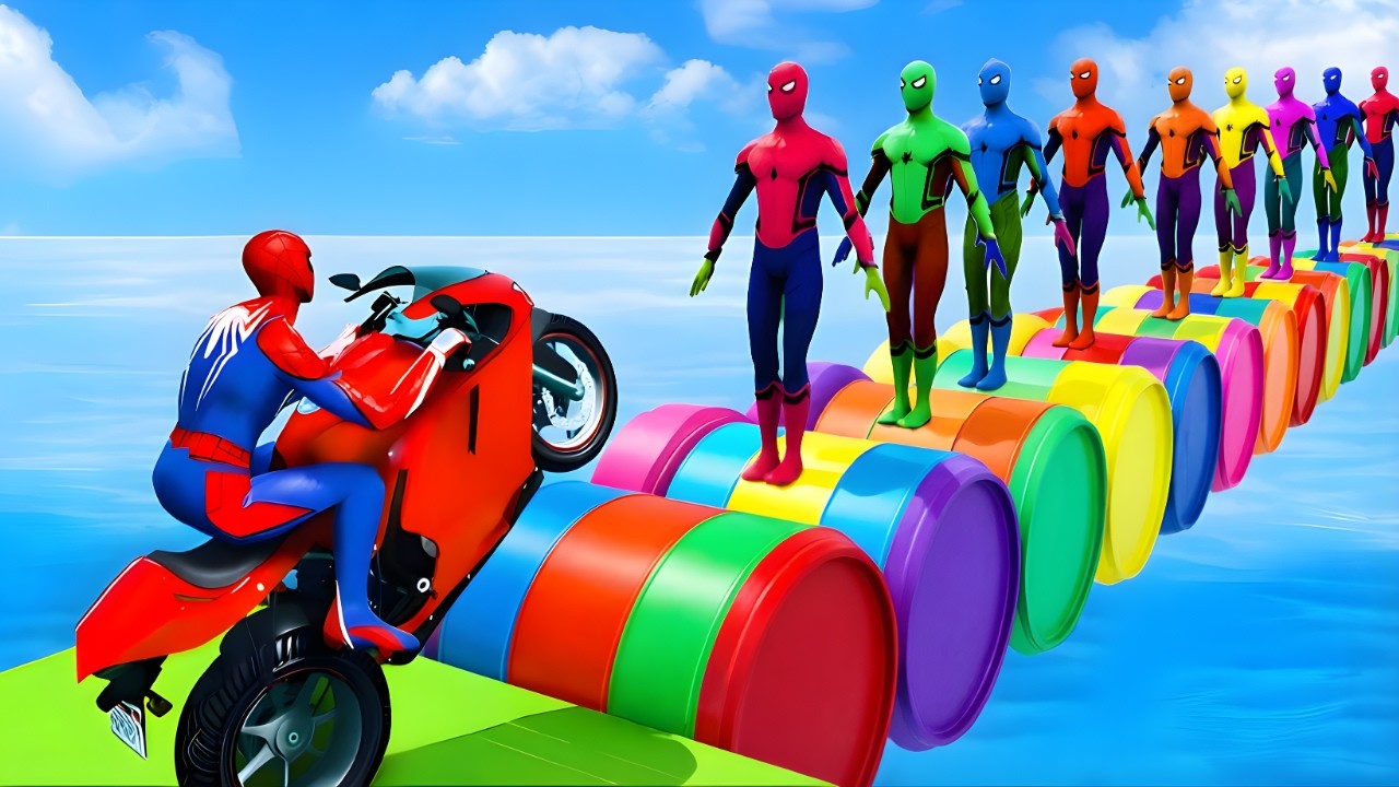 الرجل العنكبوت انقاذ باتSPIDER-MAN Rescue Batman vs Supehero vs venom Funny Games GTA 5 superheroes