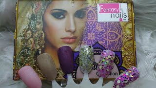 Coleccion Hindu de Fantasy nails  reseña de acrylicos hermosos