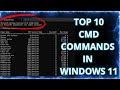 Top 10 CMD Commands in windows 11