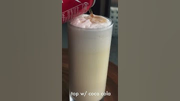 COKE FLOAT FIZZ COCKTAIL / a twist on the Ramos Gin Fizz