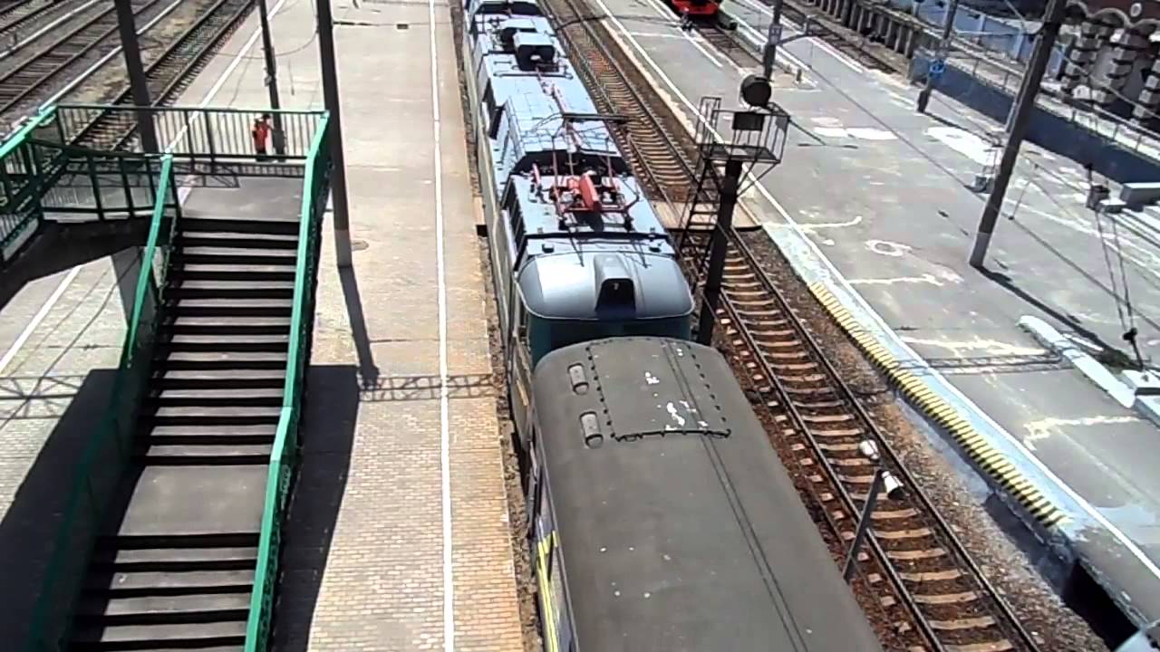 Станция Курск. Отправление поезда №39 Москва-Симферополь (29.07.14 ...