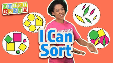 I Can Sort | Math Songs for Kids | Sort and Classify by Attributes | Kindergarten Math Operations