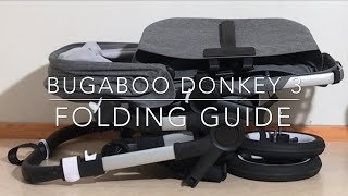 lunch Augment Verblinding Bugaboo Donkey 3 Folding Guide - YouTube