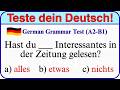 Deutsch Quiz A2–B1 🔥 Nur wenige bestehen diesen Test