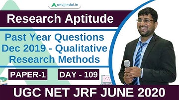 5 MCQs | Paper 1 | Research Aptitude | UGC NET JRF JUNE 2020 | Day 109 - by Shubham Sir