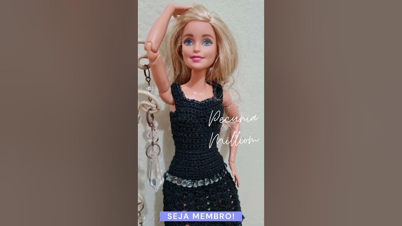 miniaturabarbieartesanatoemaispecuniamilliomcroche: Como Fazer Vestido de  Grávida Para Barbie Com Pecunia MillioM