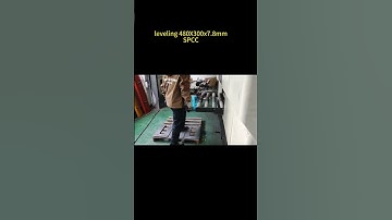 Plate leveling machine, leveling 7.8 mm thick sheet metal #leveler #leveling