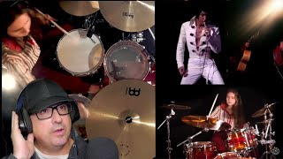 🎵 REACTION | Jamming with Elvis: "Polk Salad Annie" Sina - Drums (cover)