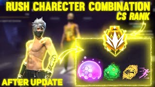 BEST CHARACTER COMBINATION IN FREE FIRE AFTER UPDATE | CS RANK BEST CHARACTER COMBINATION |