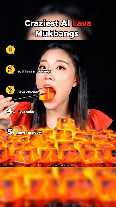 Craziest AI lava mukbangs ever made 🌋😂