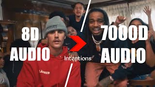 Justin Bieber - Intentions (7000D AUDIO | Not 8D Audio) ft. Quavo, Use HeadPhone | Subscribe