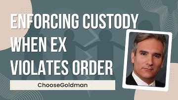 How to Enforce a Custody Order if Your Ex Violates It - ChooseGoldman.com