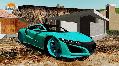 Supercar in Evertech Sandbox