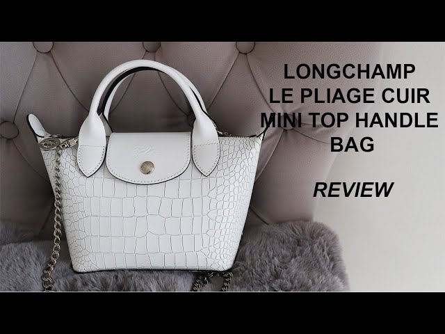 LONGCHAMP LE PLIAGE CUIR MINI TOP HANDLE BAG REVIEW 