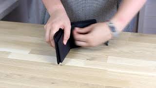 Quiksilver New Classical Faux Leather Wallet In Black Demo