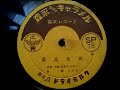 楠木 トシエ  ♪森永 音頭♪  (森永製菓)  78rpm record ,  HMV 102 phonograph