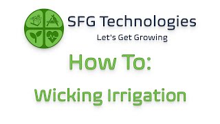 How To: Wicking Irrigation