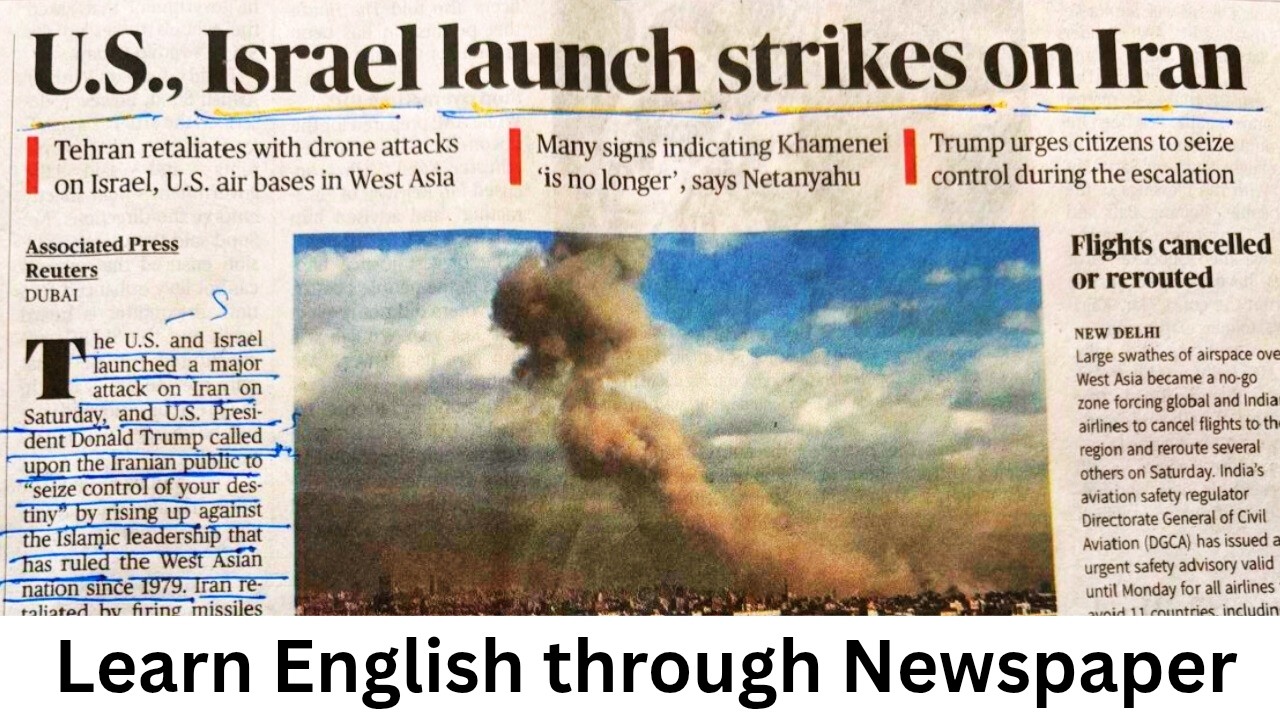 The Hindu Newspaper Reading /learn English through Newspaper/spoken English practice/