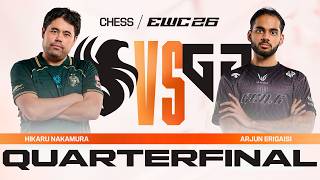 Hikaru Nakamura vs Arjun Erigaisi | Chess at EWC 26 | Quarterfinal - VOD