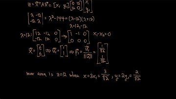Linear Algebra 7.4 Optimization Using Quadratic Forms
