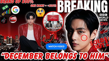 Why December 2025 Belongs to Kim Taehyung — Brands Panic, ARMY Go Wild