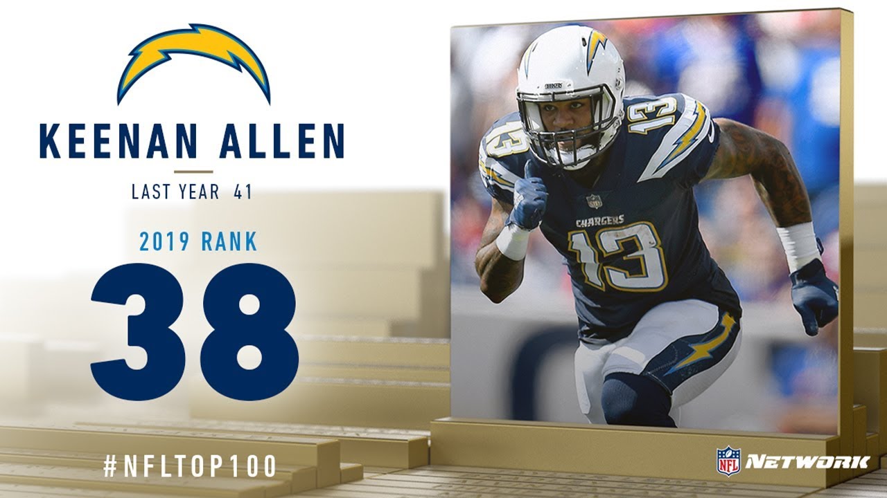 38 Keenan Allen Wr Chargers Top 100 Players Of 2019 Nfl Youtube