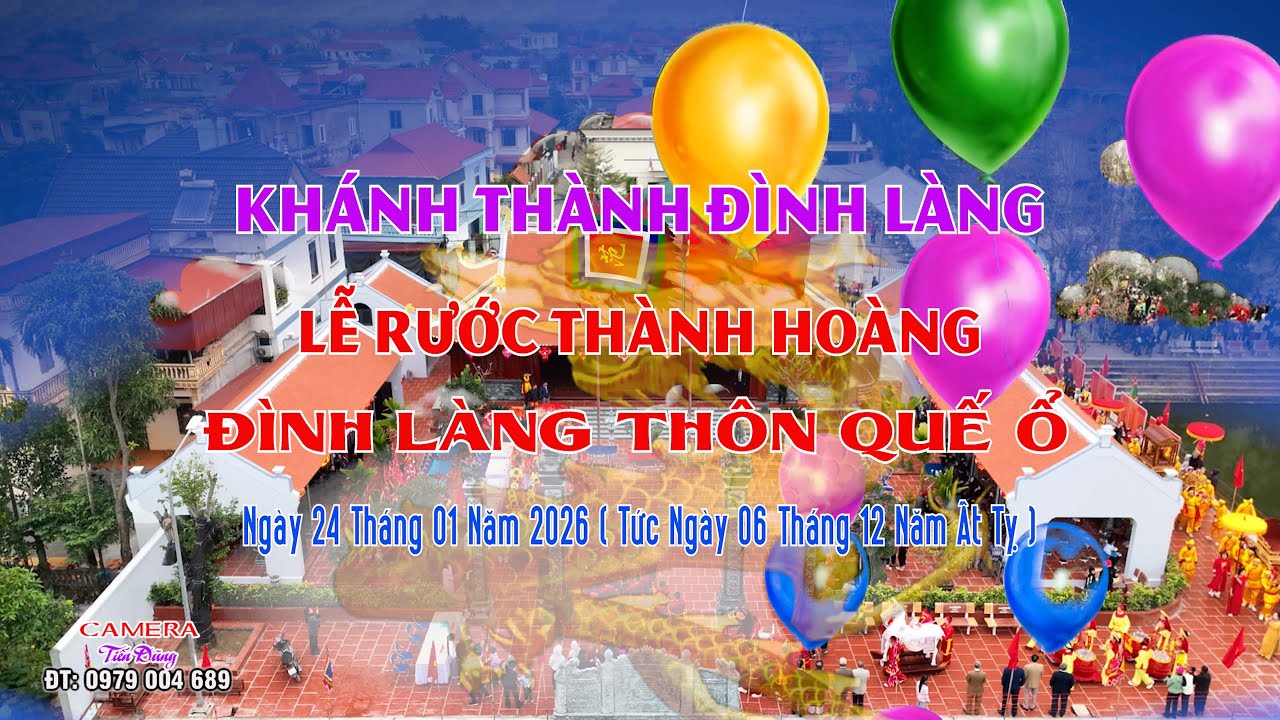lễ rước thành hoàng đình làng quế ổ ngày 06 tháng chạp năm 2025