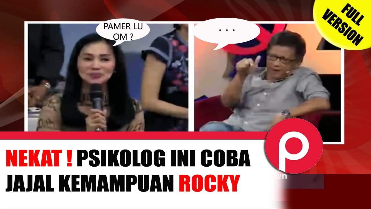 DEBAT ROCKY GERUNG VS PSIKOLOG I SIAPA YANG DUNGU ? (FULL ...